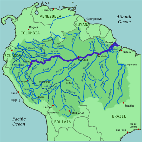 Carte Amazonie